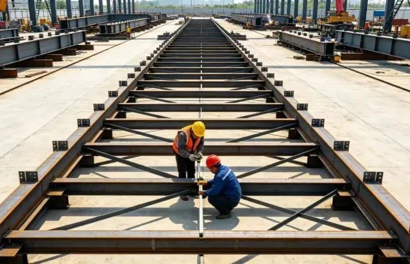 On-Site Steel Structure Assembly + Integral Hoisting Construction Workflow + Key Considerations