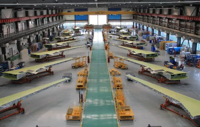 Steel Structure Aircraft Manufacturing Workshop Construction